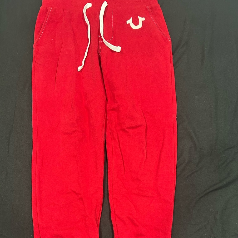 Crazy Rare Streetwear Drill Red True Religion Sweatpants S